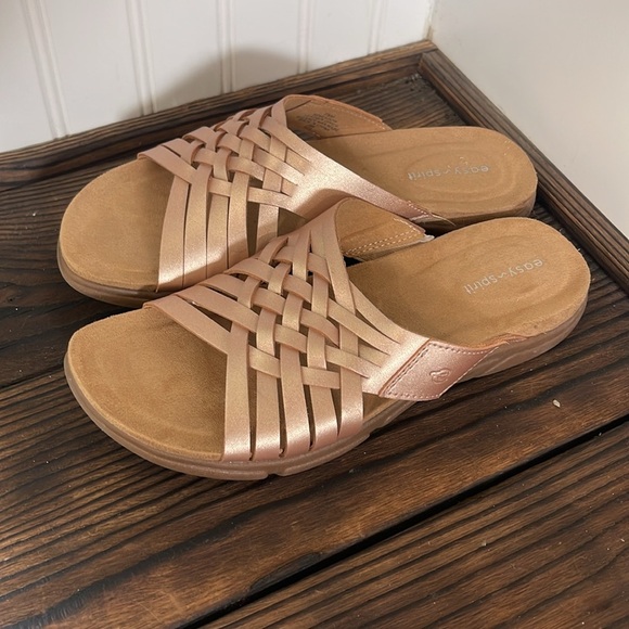 New Easy Spirit Meadow Sandals Woven Slide Design size 7.5 - Picture 2 of 7